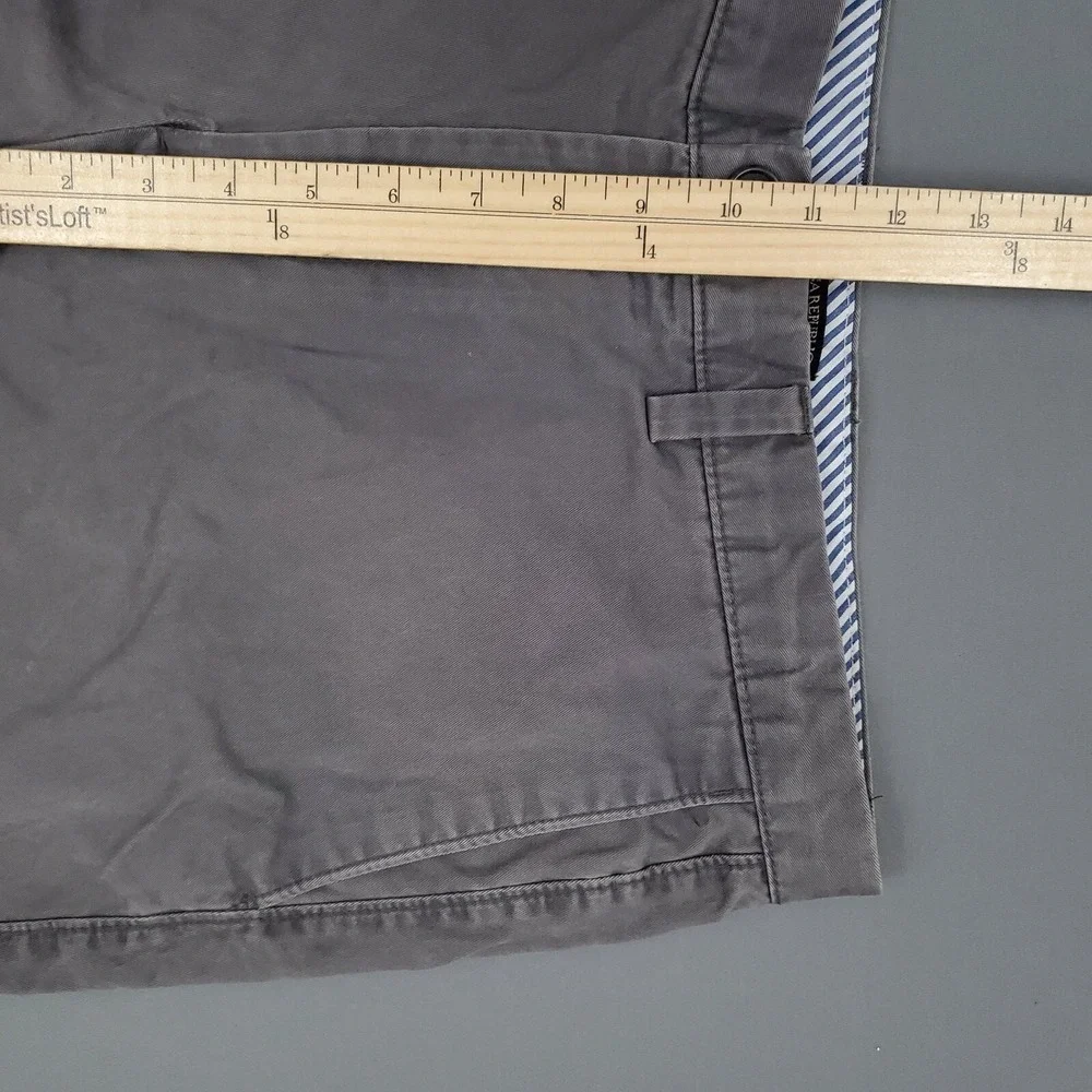 Banana Republic‎ Mens 34 Charcoal Gray Cotton Chino Shorts Casual Solid